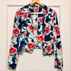 Lush floral blazer